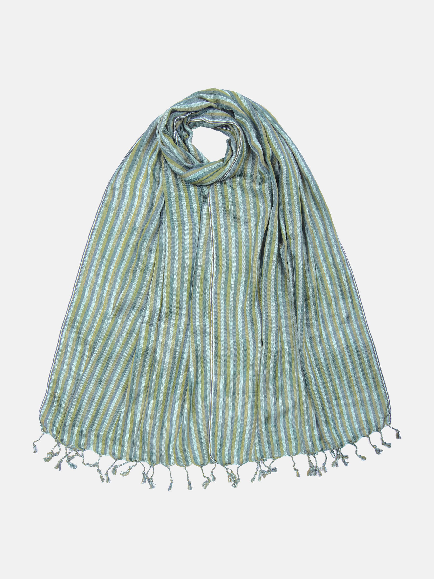 Green Handloom Viscose Scarf
